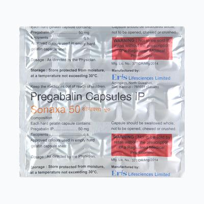 Sonaxa 50mg Capsule 15'S - Neuropathic Pain-Dru