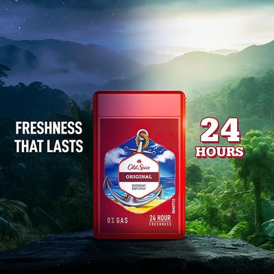 Old Spice Original No Gas Deodorant Body Spray Perfume for Men Pocket Size 17ml each, Travel Friendly 4's - Men Deodorants/Roll-Ons