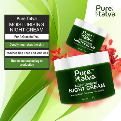 Pure Tatva Moisturising Night Cream 50 g - Night Cream