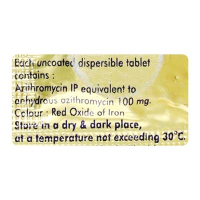 Azilide DT 100mg Tablet 3'S - Bacterial Infections-Mac