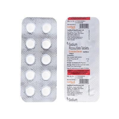 Laxoclear 10mg Tablet 10'S - Constipation-Lax