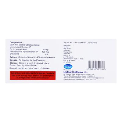 Minolast FX Tablet 10'S - Asthma/COPD-Ast