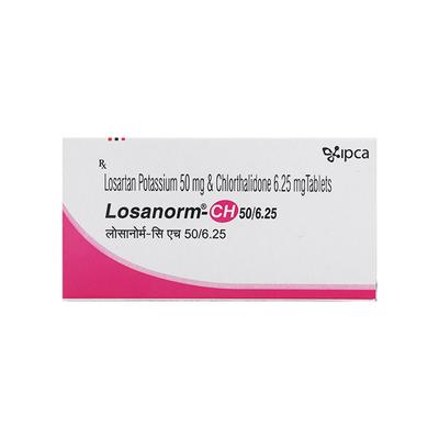 Losanorm CH 50/6.25mg Tablet 10'S - Hypertension-Ang