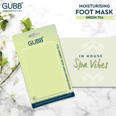 GUBB Moisturizing Foot Mask for Dead Skin Removal - Green Tea 1's - Masks & Peels