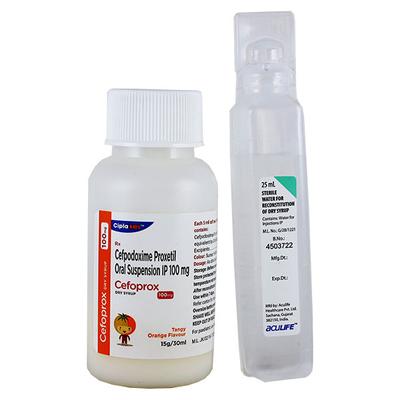 CEFOPROX TANGY ORANGE FLAVOUR 100mg Dry Syrup 30ml - Bacterial Infections-Cep