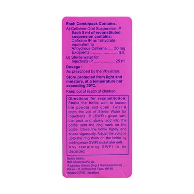 Extacef P 50mg Dry Syrup 30ml - Bacterial Infections-Cep