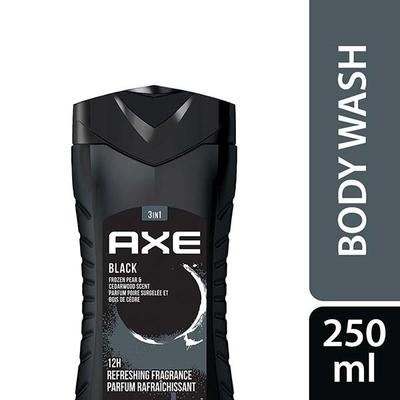 Axe Black 3 In 1 Body Face & Hair Wash 250 ml - Shower Gels & Body Wash