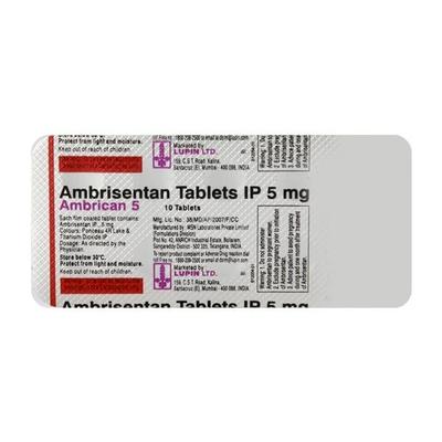 Ambrican 5mg Tablet 10'S - Hypertension-Oah