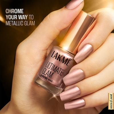 Lakme Ultimate Glam Chrome Nail Copper 6 ml - Nail Polish