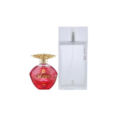 Ajmal Regina EDP Floral Fruity Perfume And Shiro EDP Citrus Spicy Perfume 190 ml - Perfumes (Edt/Edp)