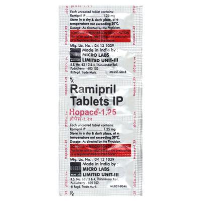 Hopace 1.25mg Tablet 10'S - Hypertension-ACE