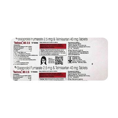 TELISTA BS 2.5 Tablet 10's - Hypertension-Ana
