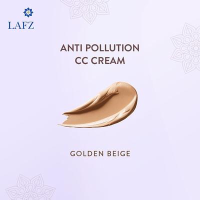 Lafz Golden Beige Anti - Pollution CC Cream 100 gm - Foundation