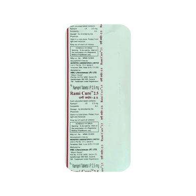 Ramicure 2.5mg Tablet 10'S - Hypertension-ACE