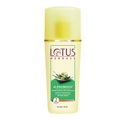 Lotus Herbals Alphamoist Moisturiser 80 ml - Lotions & Creams