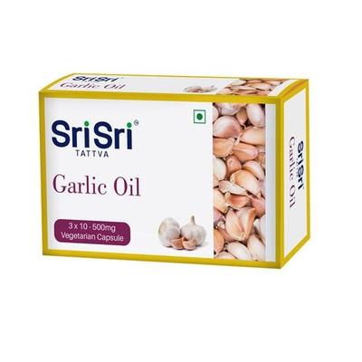 Sri Sri Tattva Garlic Oil Veg Capsule 30's - Herbal Dietary Supplement