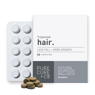 Pure Cure + Co. Hair - Helps Provide Strength + Shine Tablets 60 1's - Hair Treatment