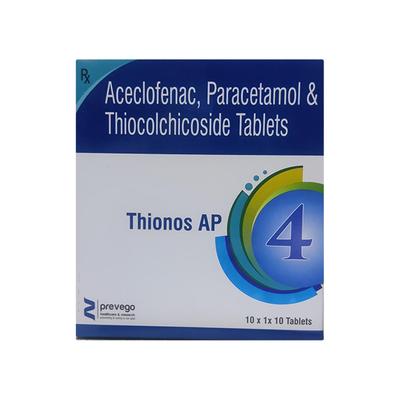 THIONOS AP 4 Tablet 10's - Muscle Cramps/Spasticity-Mus