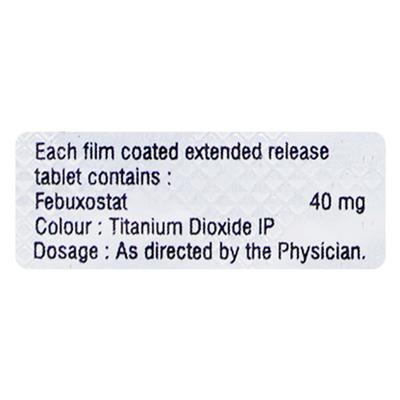FEBUDIM ER 40 Tablet 10's - Gout
