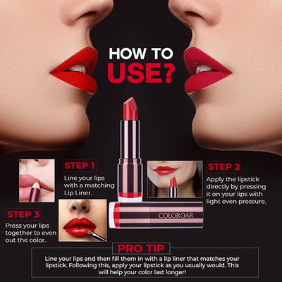 Colorbar Velvet Matte Lipstick Hot Hot Hot- 001 4.2gm - Lipsticks