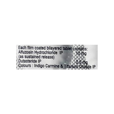 ALFUSTAT D Tablet 10's - Bladder And Prostate Disorders-Dru