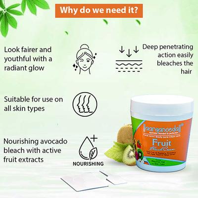 Aryanveda Bleach Cream - Fruit 250 gm - Face Bleach