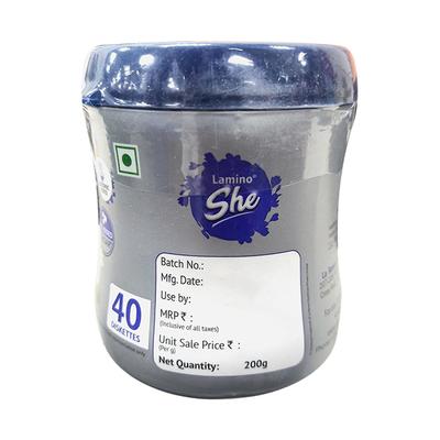 LAMINO SHE NO ADDED SUGAR VANILLA FLAVOUR Diskettes 40's - Supplements-Vam