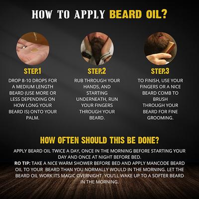 Mancode Beard Oil -Eucalyptus & Black Pepper 60 ml - Beard Oil