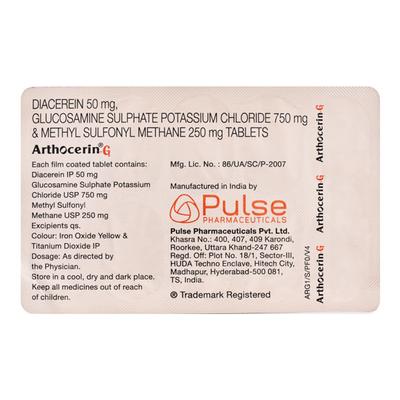 ARTHOCERIN G Tablet 10's - Arthritis-Oth