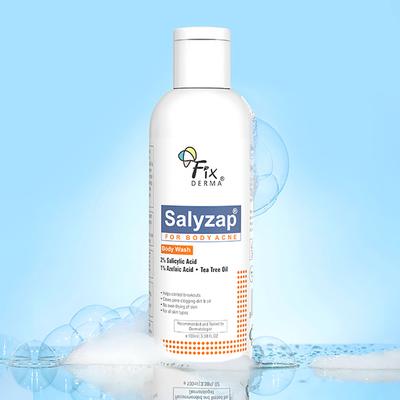 Fixderma 2% Salicylic Acid Salyzap Body Wash For Body Acne, Back, Shoulders, Arms Acne (100 ml) - Shower Gels & Body Wash