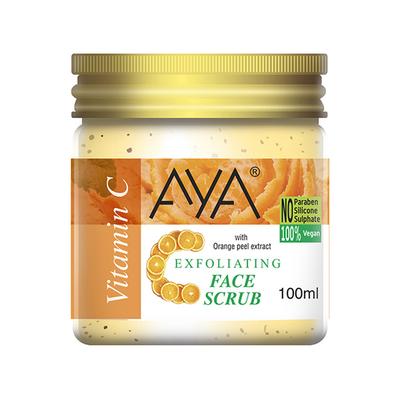 Aya Vitamin C Exfoliating Face Scrub, No Paraben, No Silicone, No Sulphate 100 ml - Scrubs & Exfoliants