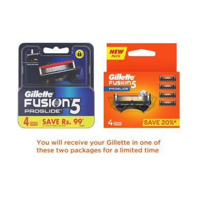 Gillette Fusion 5 Proglide Cartridges 4's - Razors & Cartridges