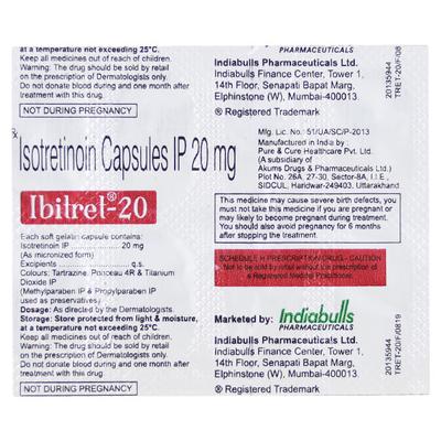 Ibitret 20mg Softgel 10'S - Acne-Acn