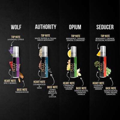 NEUD Luxury Perfume Gift Set for Men - Long Lasting EDP (Citrus, Lavender, Cedarwood, Vanilla) 4x10ml 4's - Men Perfumes (Edt/Edp)