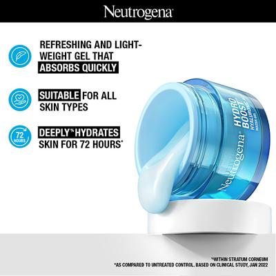 Neutrogena Hydro Boost Water Gel Prebiotic + Hyaluronic Acid for 72 Hours Hydration 50gm - Face Wash & Cleansers