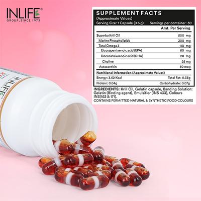 INLIFE Krill Oil Phospholipid Capsules 30's - Vital Health