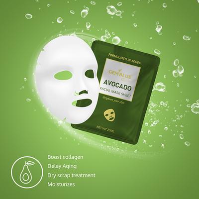Gemblue Biocare Avocado Facial Mask Sheet 20 ml - Sheet Masks