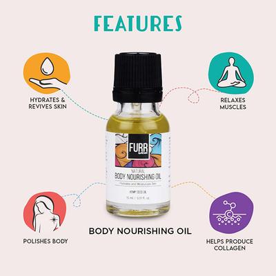 FURR By Pee Safe Essential Nourishment Kit Blend of Natural Oils Nourishes Hair, Scalp & Body Reduces Stretch Marks & moisturises skin All Skin types 1's - Hair Treatment