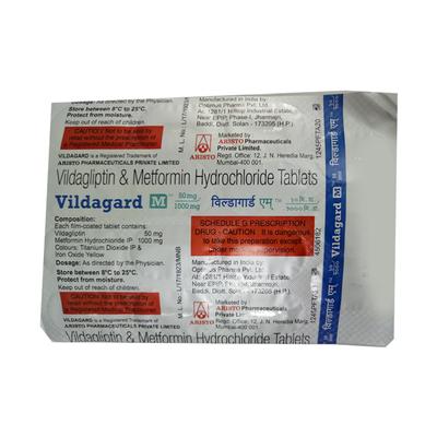 VILDAGARD M 50/1000mg Tablet 15's - Diabetes-Ant