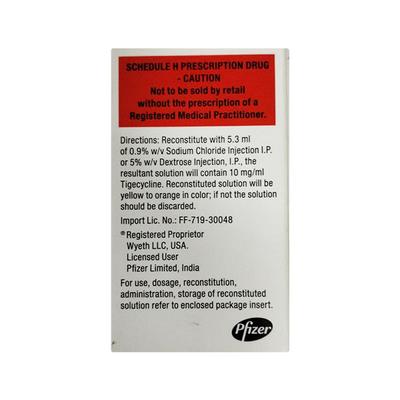 Tygacil 50mg Injection 1'S - Bacterial Infections-Tet