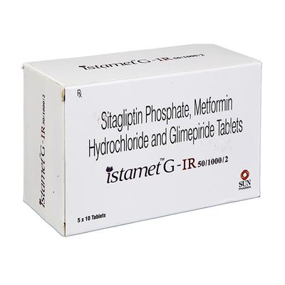 ISTAMET G IR 50/1000/2 Tablet 10's - Diabetes-Ant
