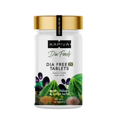 Kapiva Dia Foods Dia Free 2X Tablets 30's - Personal Care (Ayush)