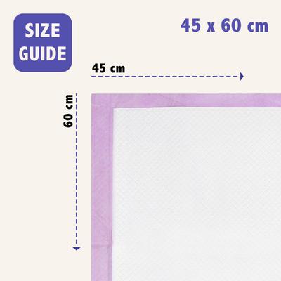 Purple Tails Pet Training Pads (45x60 cm) 25's - Pet accessories