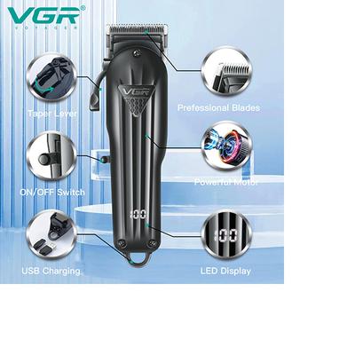 VGR V-282 Trimmer 200 min Runtime 6 Length Settings (Black) 1's - Trimmers