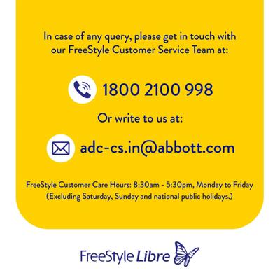 FreeStyle Libre Flash Continous Glucose Monitoring System Sensor Device 1's - Continous Glucose Monitoring Sensors