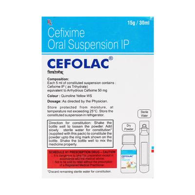 Cefolac Oral Suspension 30ml - Bacterial Infections-Cep