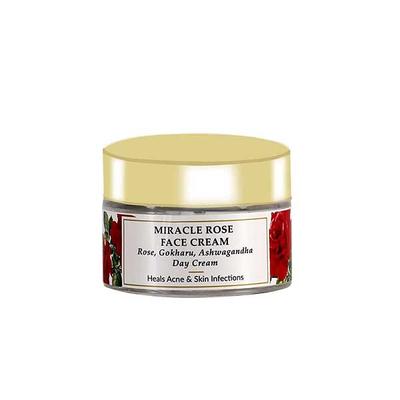 Mirah Belle - Rose Dry Skin Day Face Cream - Organic & Natural - Paraben Free 50 gm - Day Cream