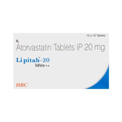 LIPITAB 20 Tablet 15's - High Cholesterol-Dys