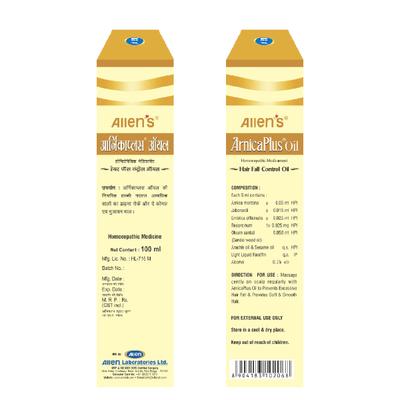 Allen Arnica Plus Hair Oil (Pack Of 2 X 100 ml) 1's - Personal Care(Homeopathy)
