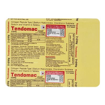 Tendomac Tablet 15'S - Supplements-Sup